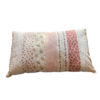 Cuscino Decorativo patchwork floreale rosa