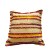 Cuscino bouclé con righe gialle decorative 40x40