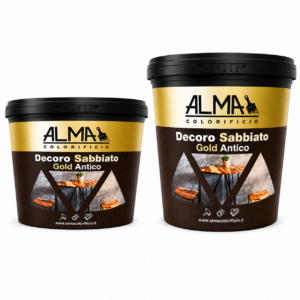 Decoro Sabbiato Gold Antico Alma colorificio  – Pittura Decorativa Effetto Sabbiato
