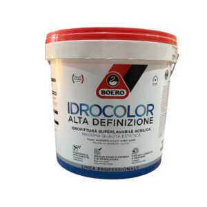 Boero Idrocolor Alta Definizione – Idropittura Superlavabile Acrilica per Interni