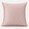 Cuscino geometrico Rosa in Raso 45x45