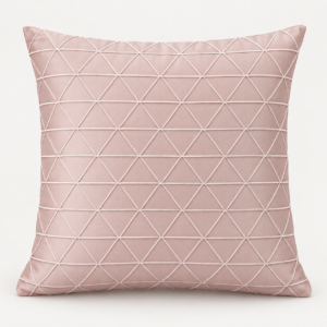 Cuscino geometrico Rosa in Raso 45x45