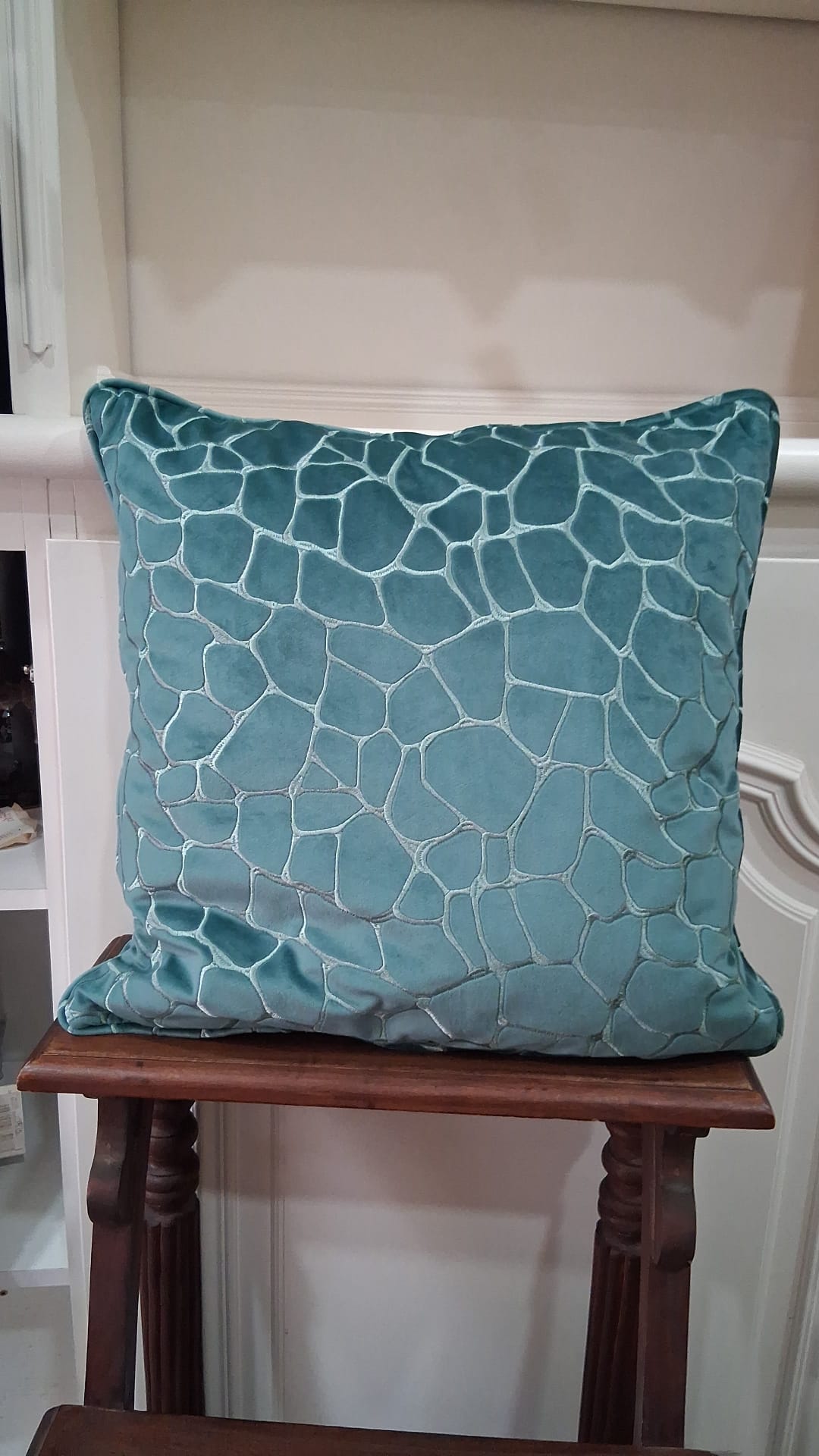 Cuscino in velluto martellato 45x45