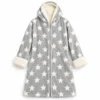 Vestaglia con Cappuccio in Pile Fantasia Stelle
