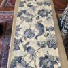 Runner floreale blu 50x112