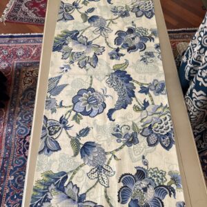 Runner floreale blu 50x112