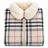 Pile Tartan Beige con Collo Teddy